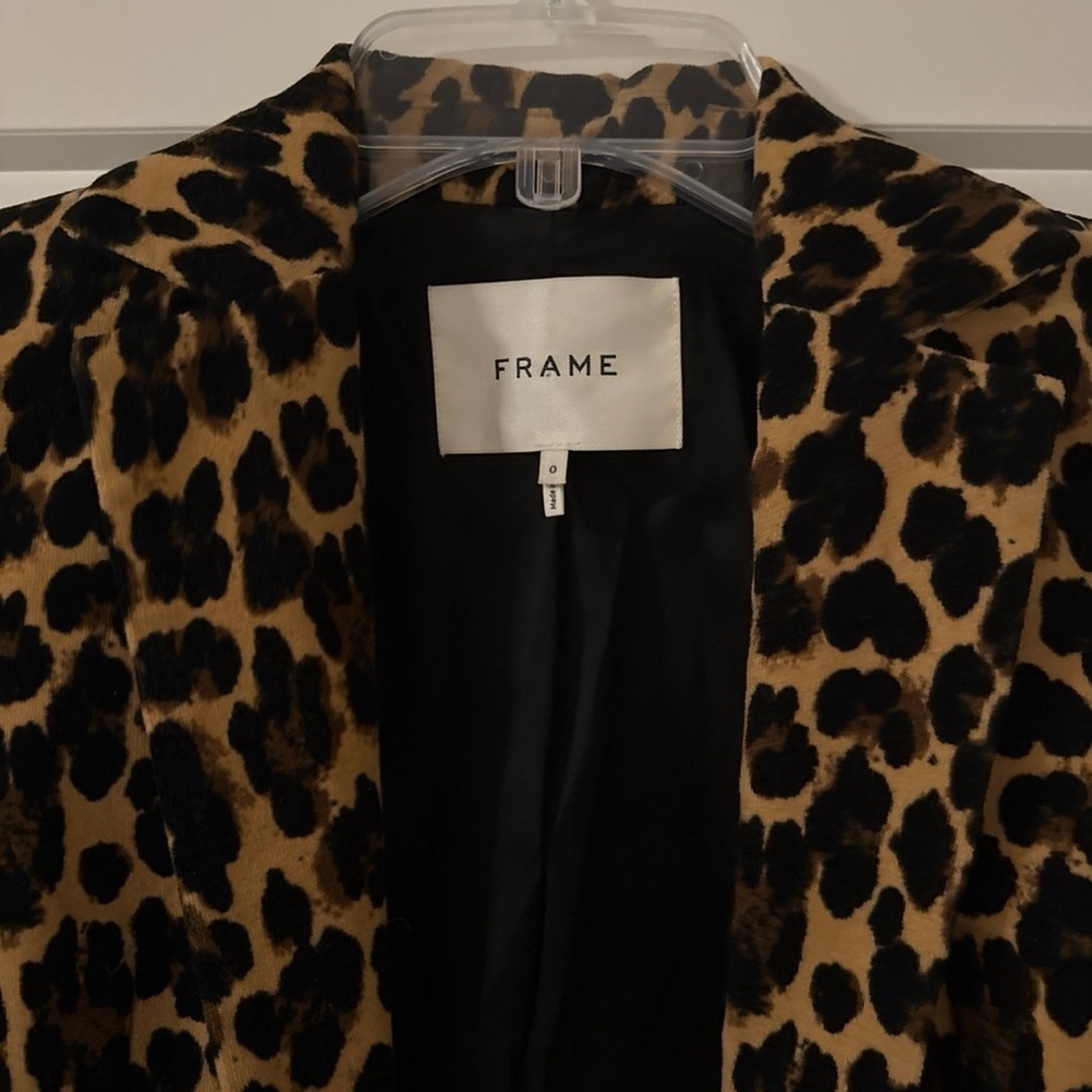 Frame Leopard Print Women's blazer - Picture 4 of 6